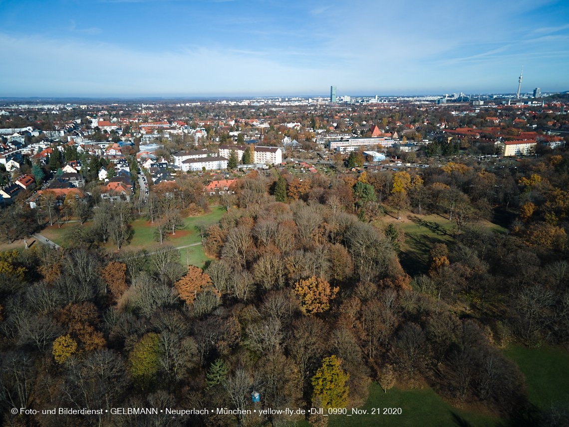 21.11.2020 - Hirschgarten mit Paketposthalle in München